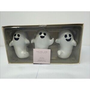 NIB NEW SEALED RACHEL ZOE HALLOWEEN DECOR SET OF 3 LED LIGHTED GHOSTS